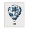 Stupell Industries Vintage Toile Hot Air Balloon Framed Giclee, design by Lettered and Lined